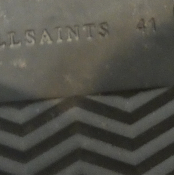 ALL SAINTS Cream Canvas Hightop Sneakers, size 41 - Picture 2 of 9